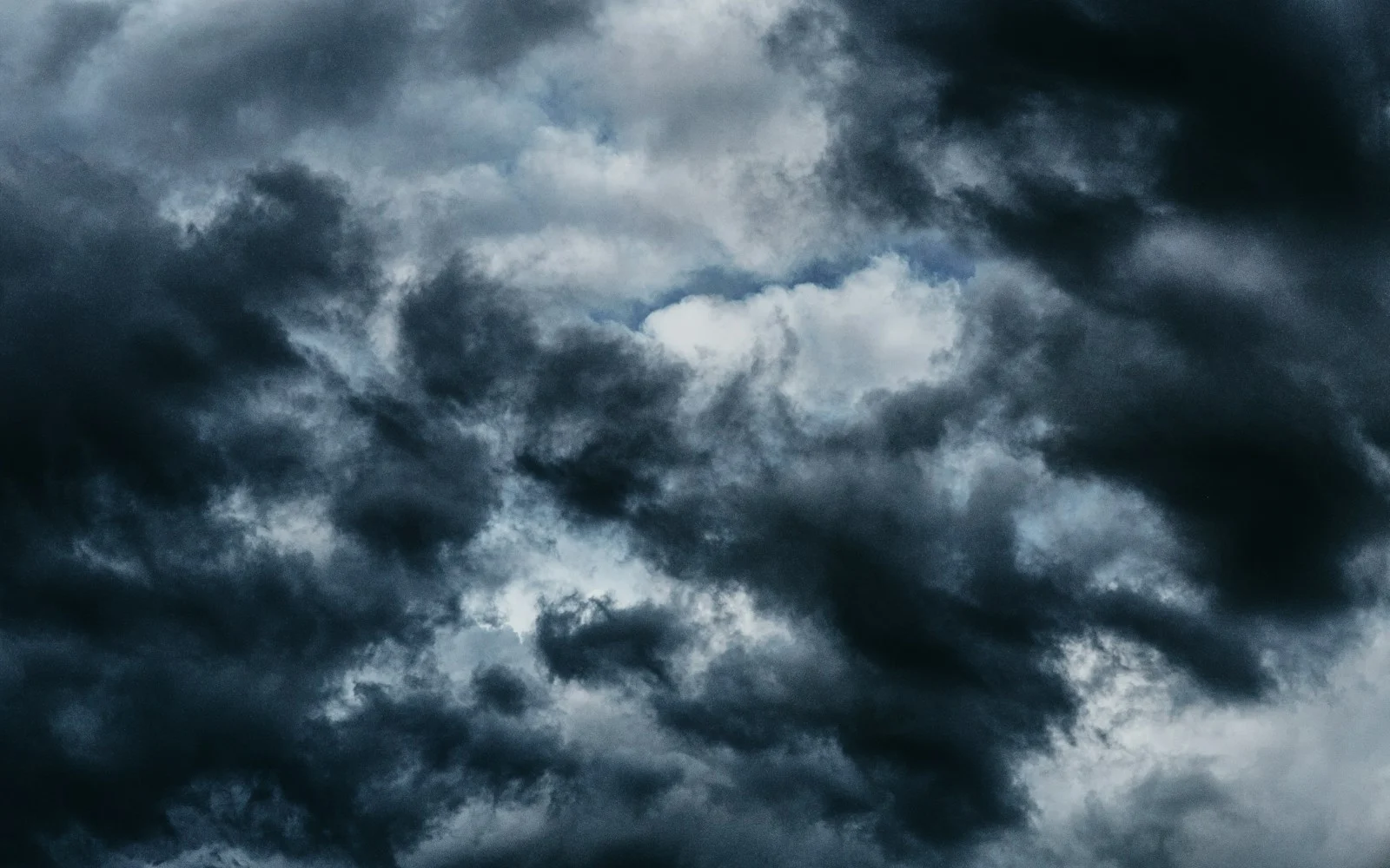 Clouds building across an open sky