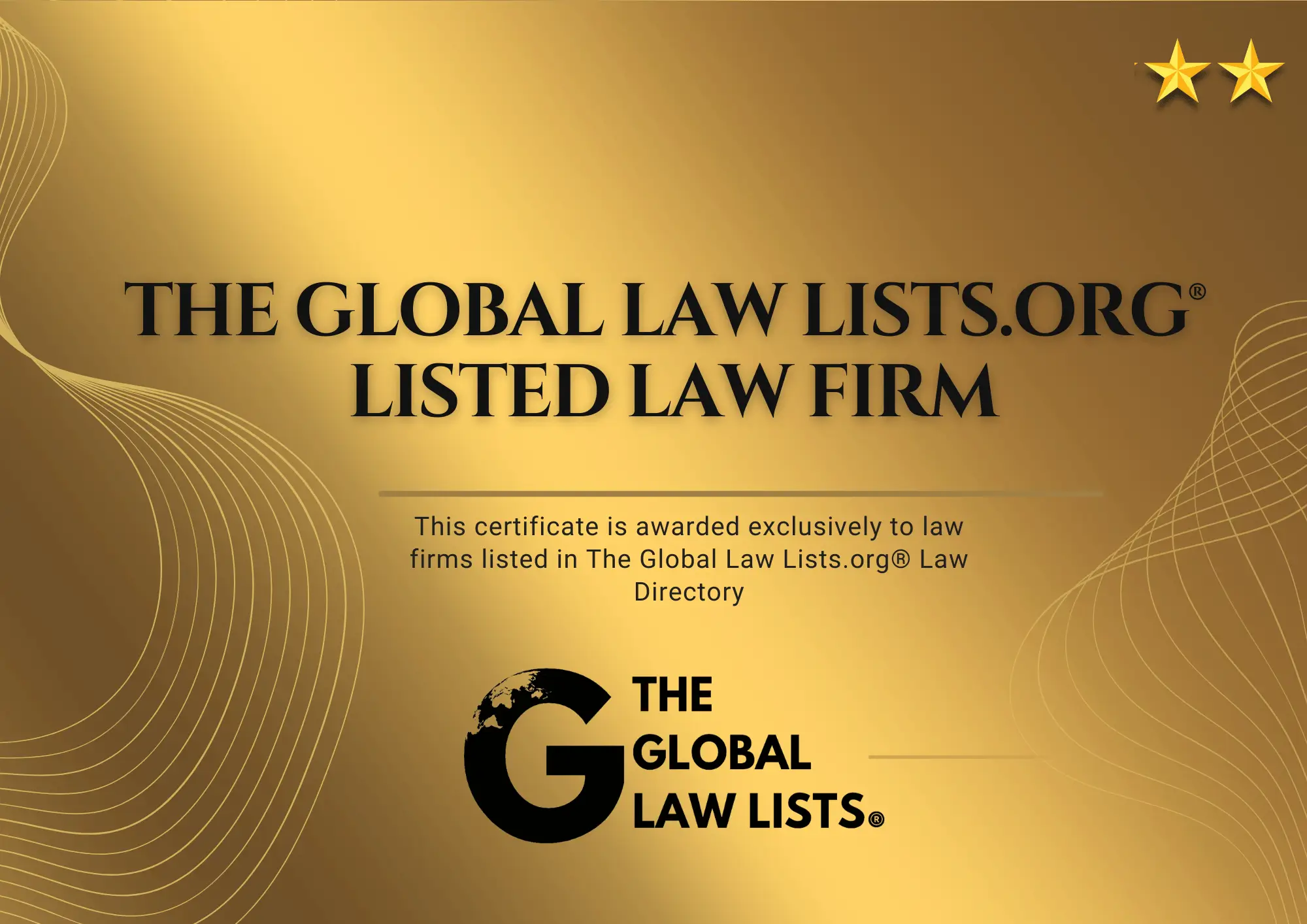 Listed Law Firm Badge